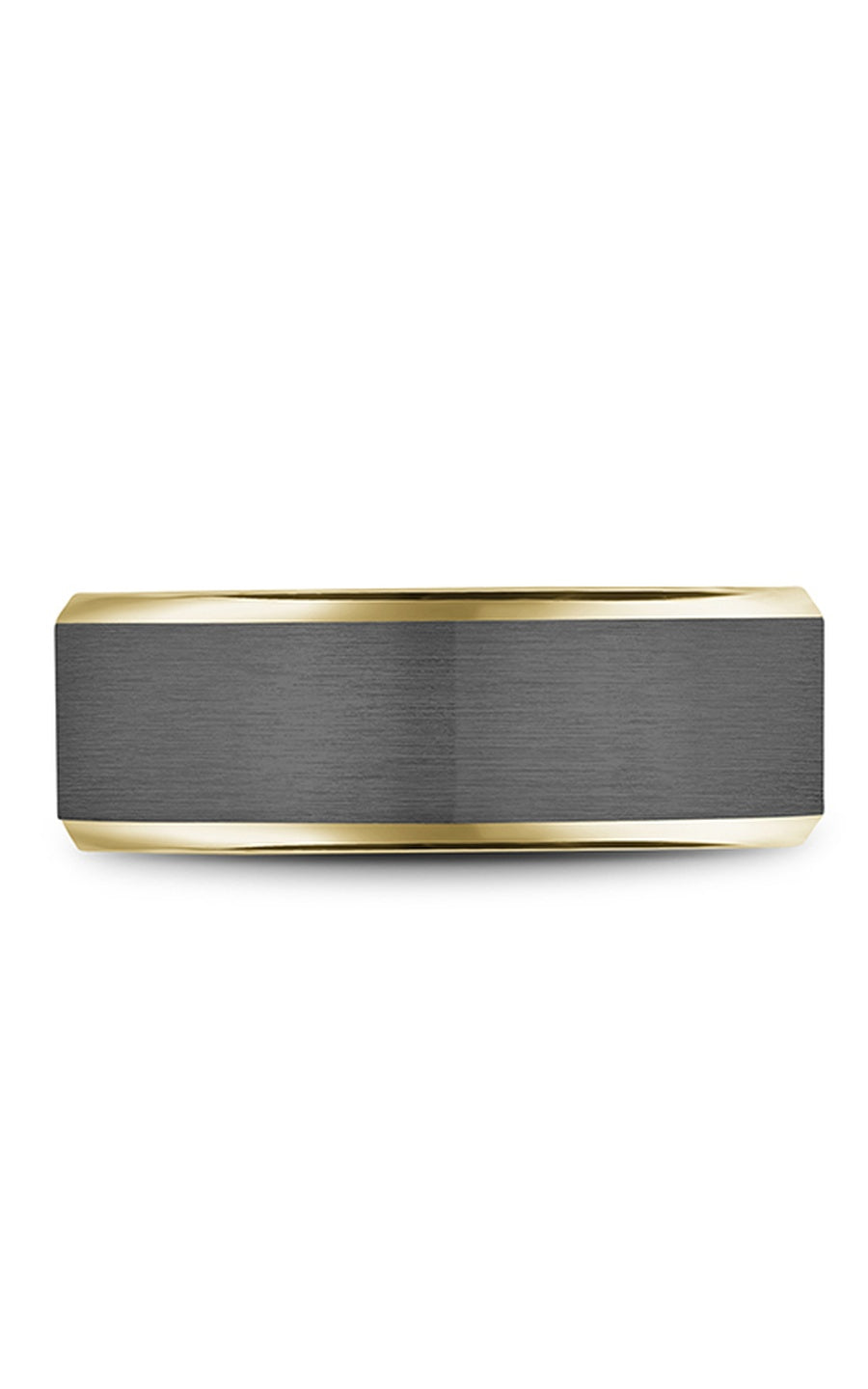 14K Yellow Gold and Tantalum Gents Wedding Band