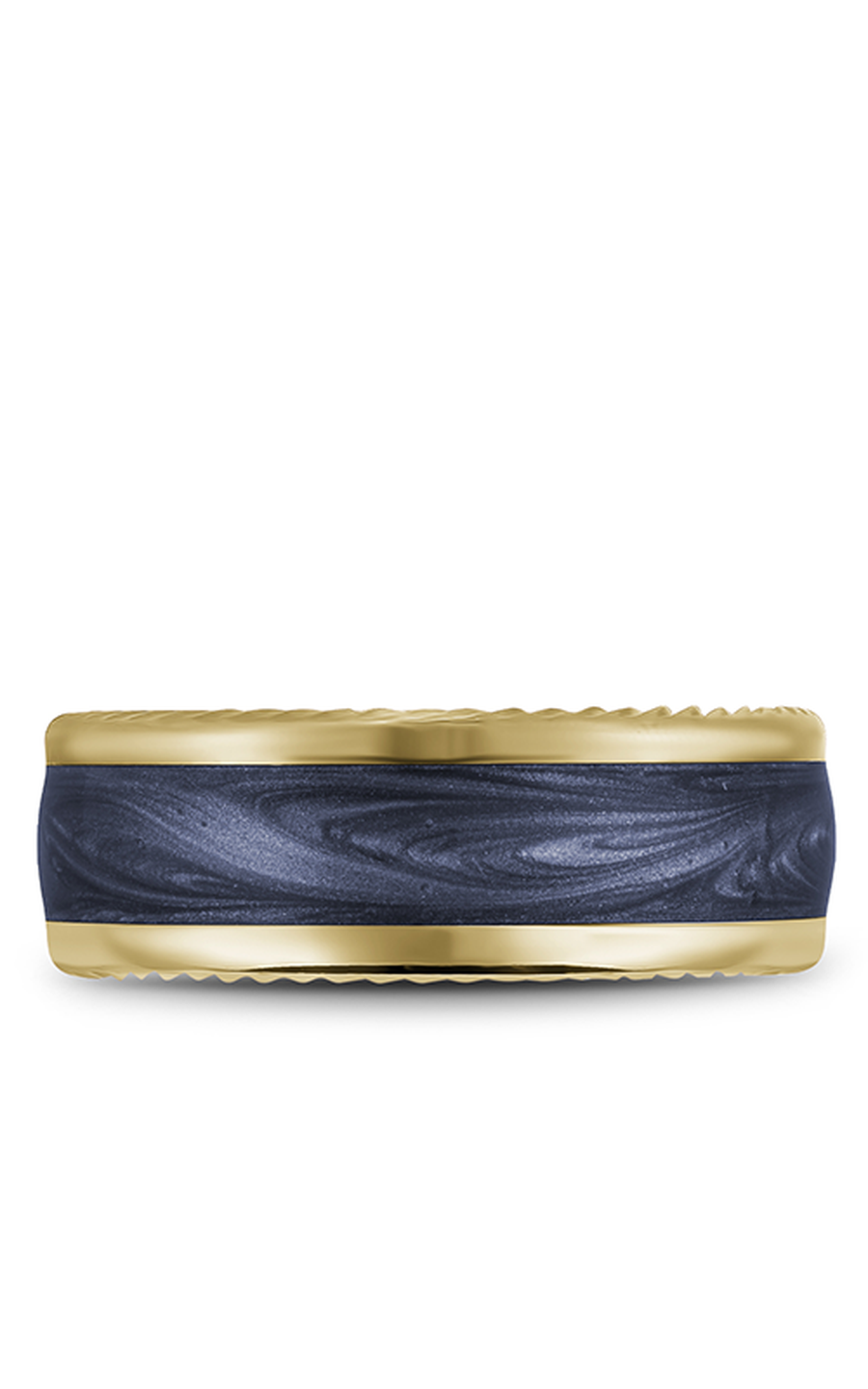 14K Yellow Gold Gents Wedding Band