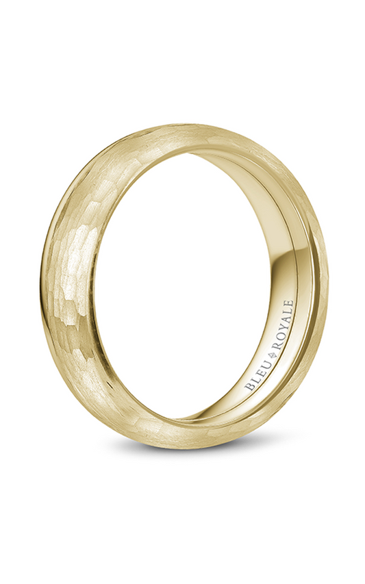 18K Yellow Gold Gents Wedding Band