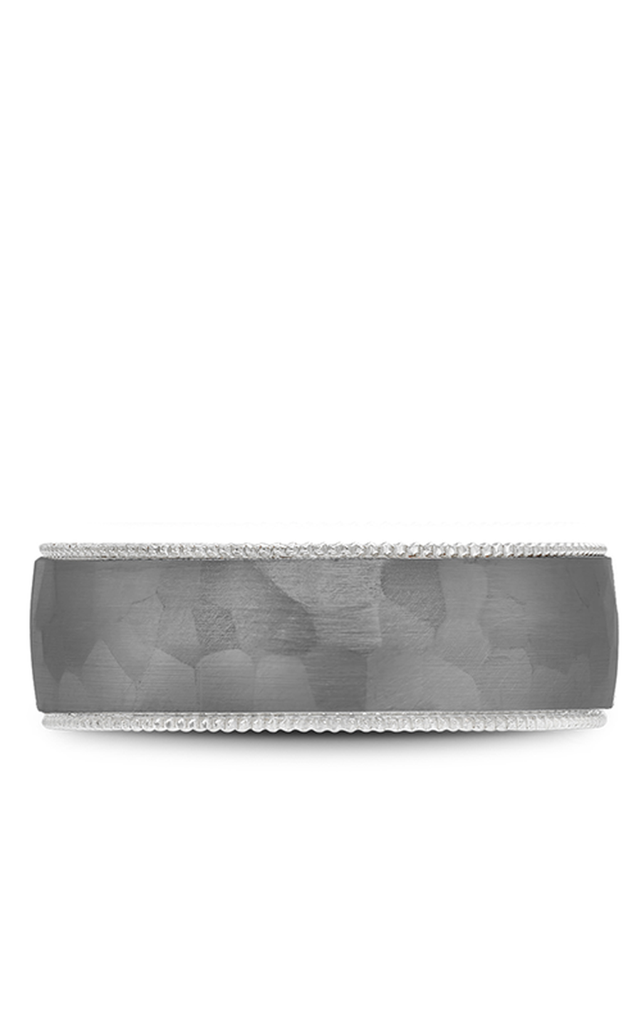 14K White Gold and Tantalum Gents Wedding Band