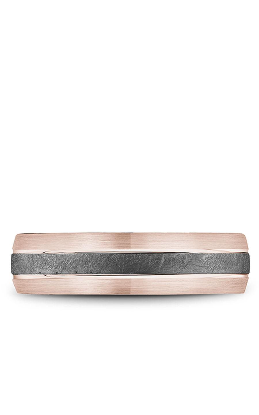 18K Rose Gold and Tantalum Gents Wedding Band