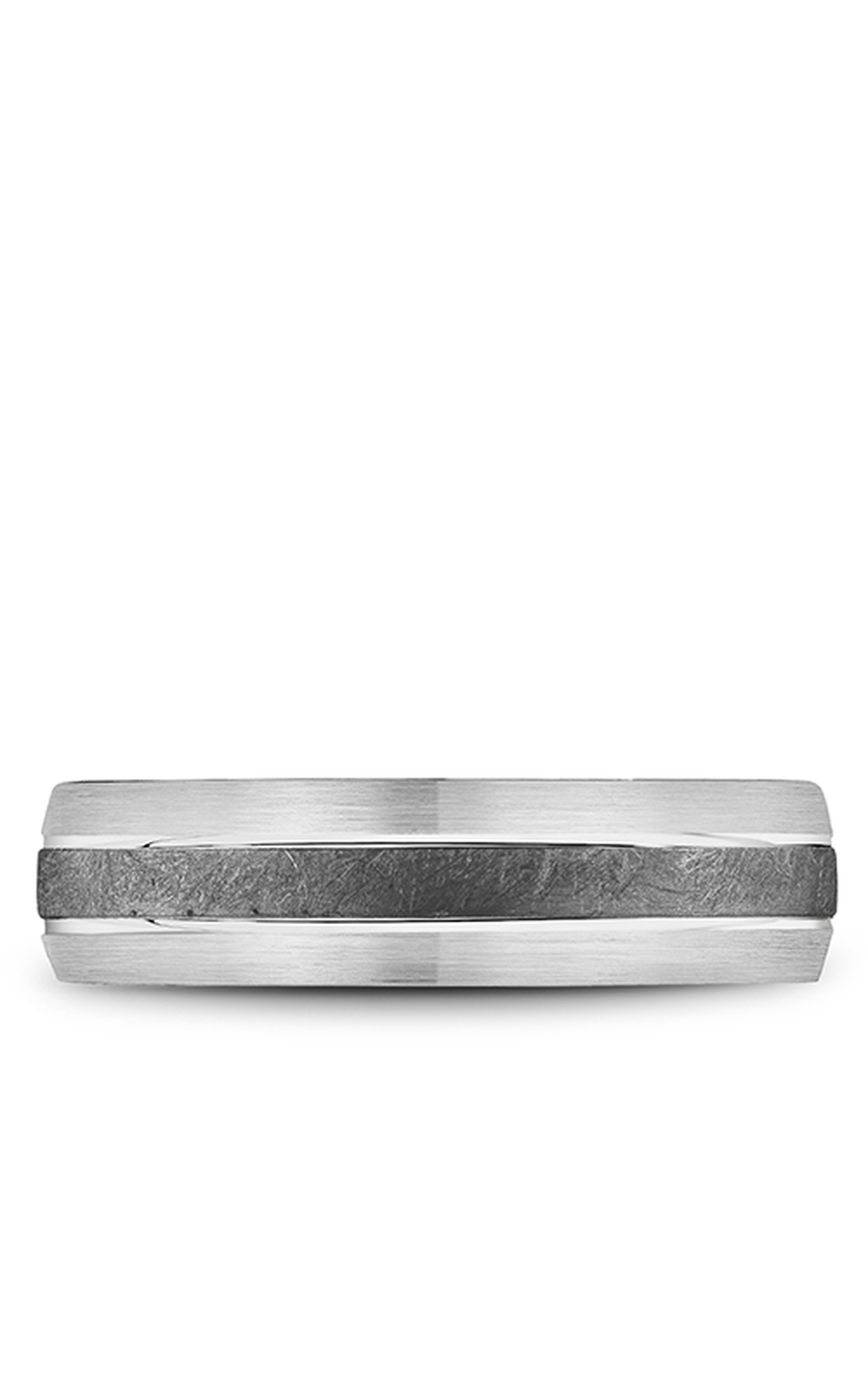 18K White Gold and Tantalum Gents Wedding Band