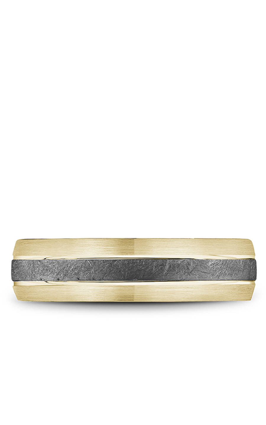 14K Yellow Gold and Tantalum Gents Wedding Band
