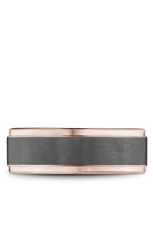 14K Rose Gold and Tantalum Gents Wedding Band