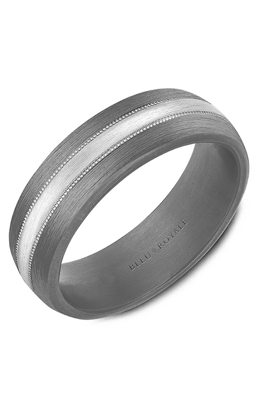 Platinum and Tantalum Gents Wedding Band