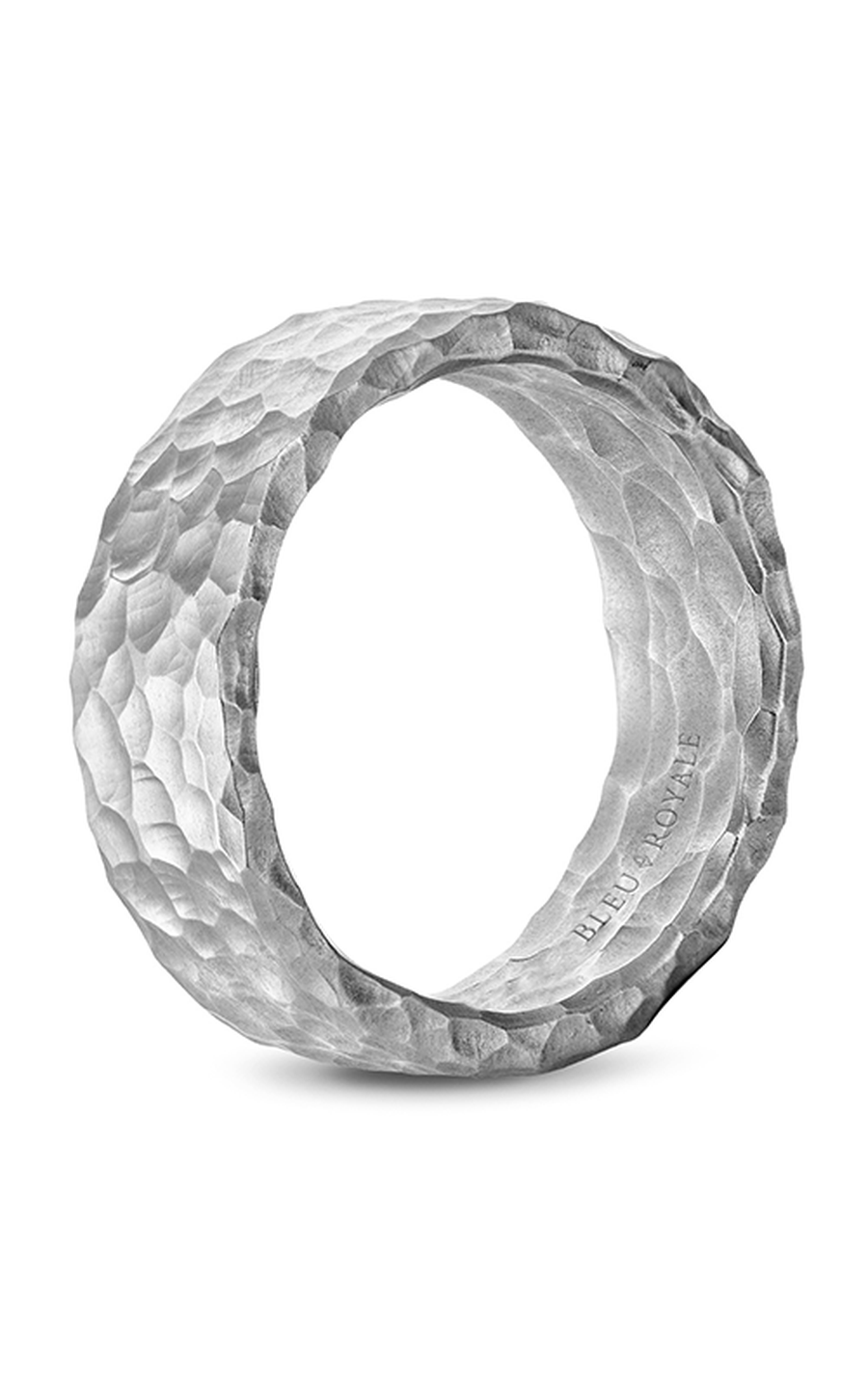 14K White Gold Gents Wedding Band