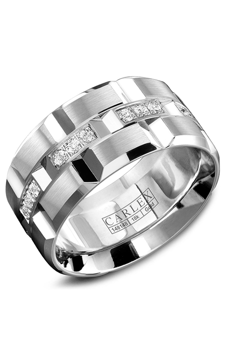 Platinum (950) Gents Round Wedding Band