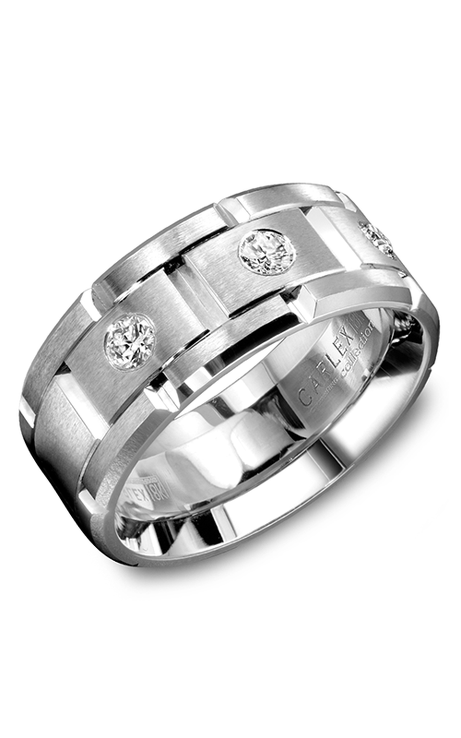 Platinum Gents Round Wedding Band