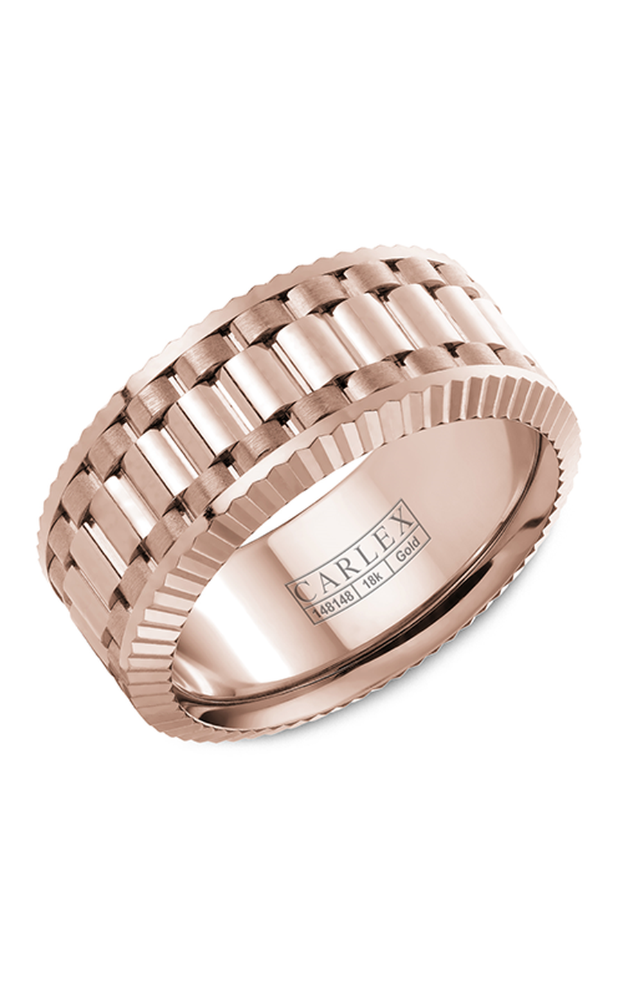 18K Rose Gold Gents Wedding Band