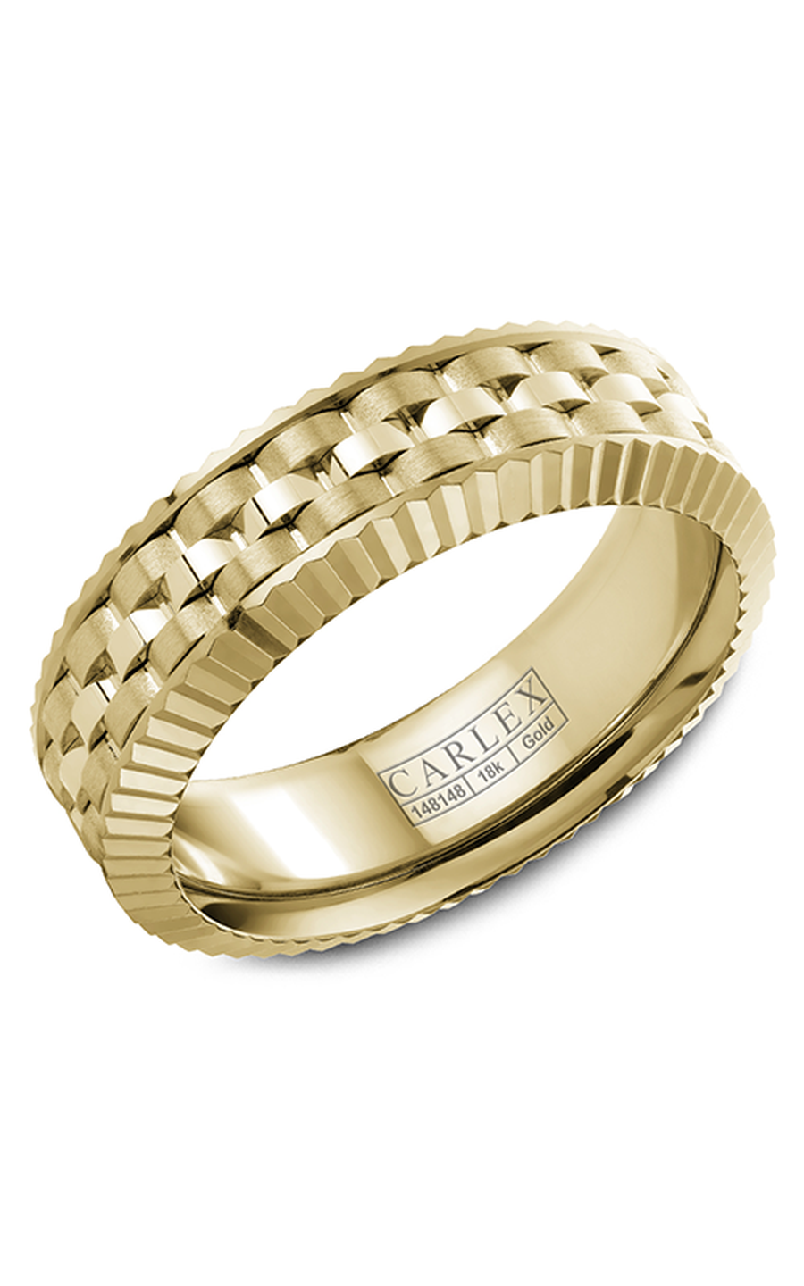 14K Yellow Gold Gents Wedding Band