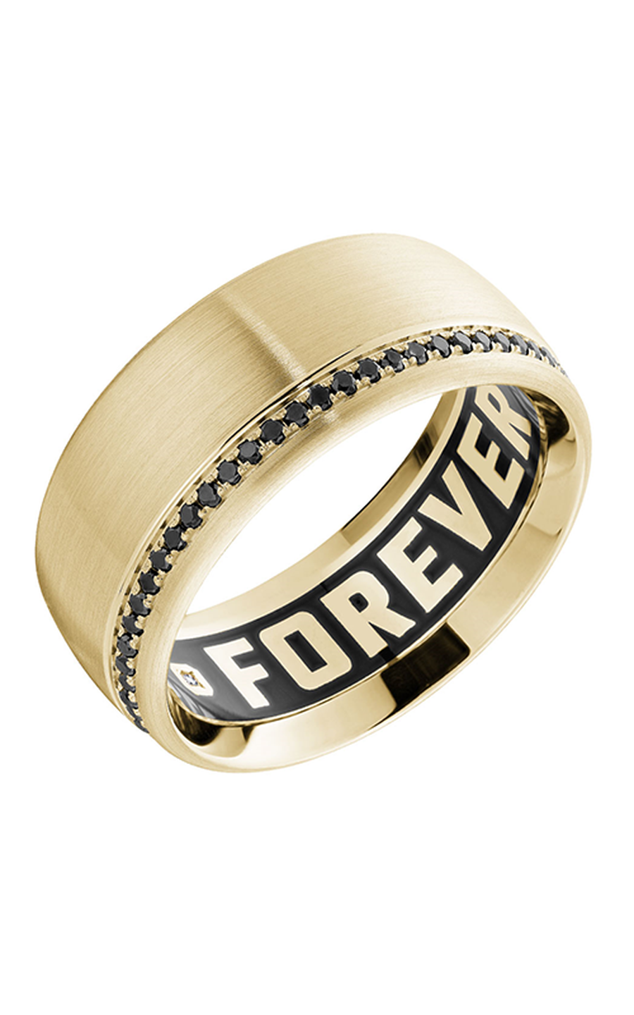 18K Yellow Gold Gents Round Wedding Band