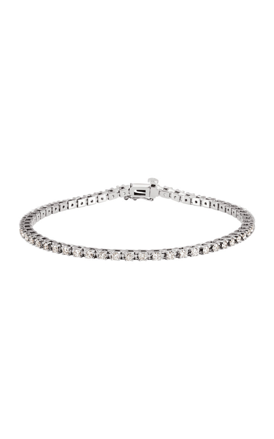 14K White Gold Diamond Bracelet