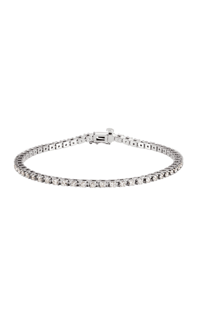 14K White Gold Diamond Bracelet