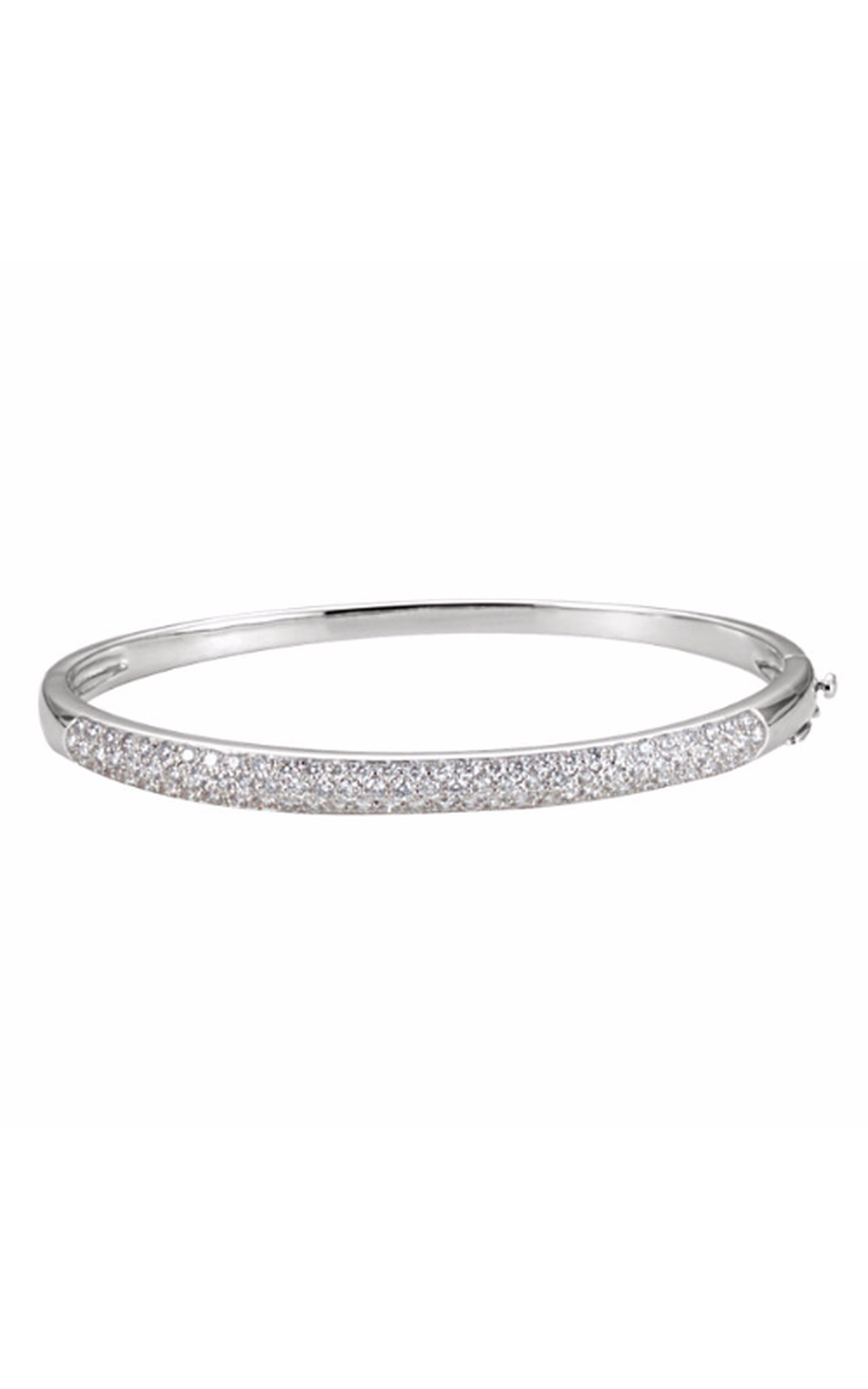 14K White Gold Diamond Bracelet