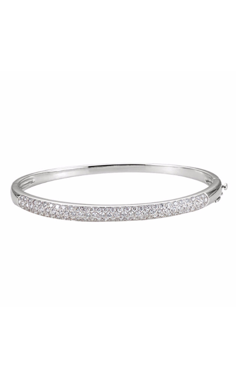 14K White Gold Diamond Bracelet