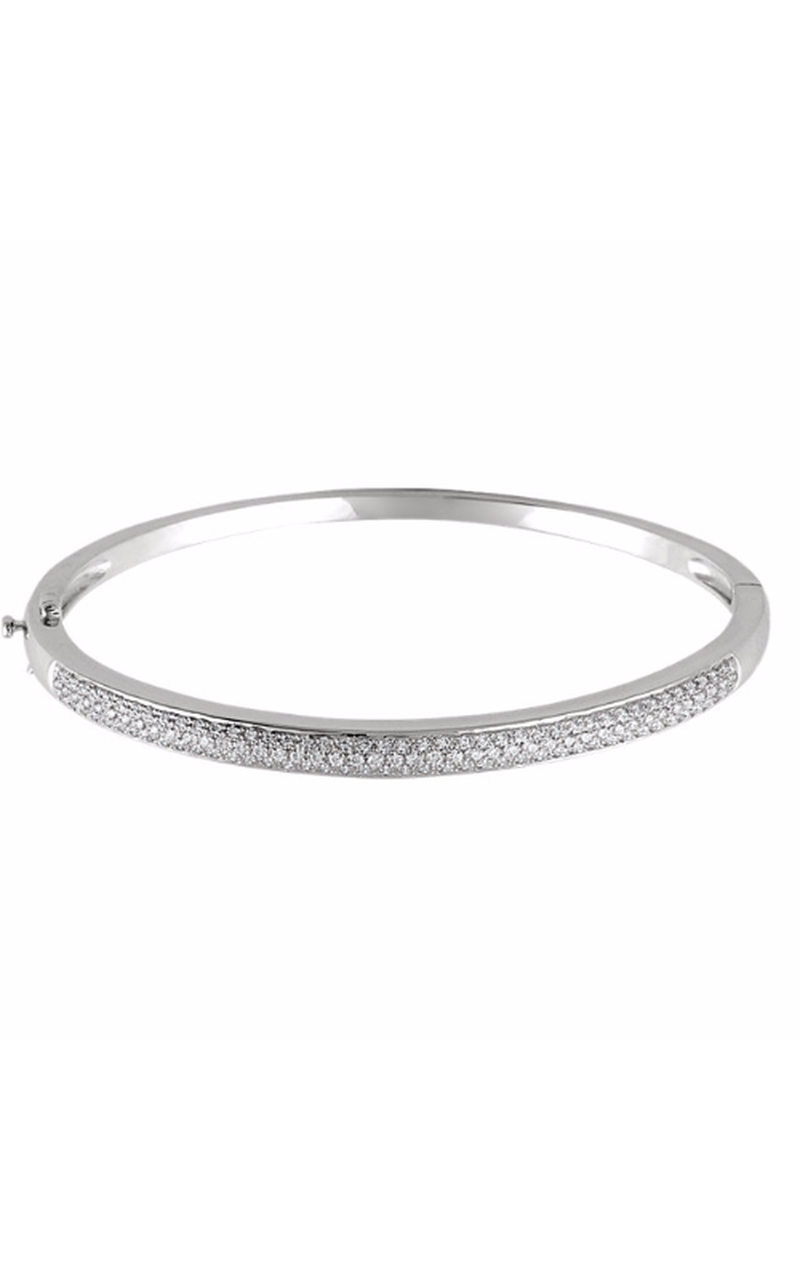 14K White Gold Diamond Bracelet