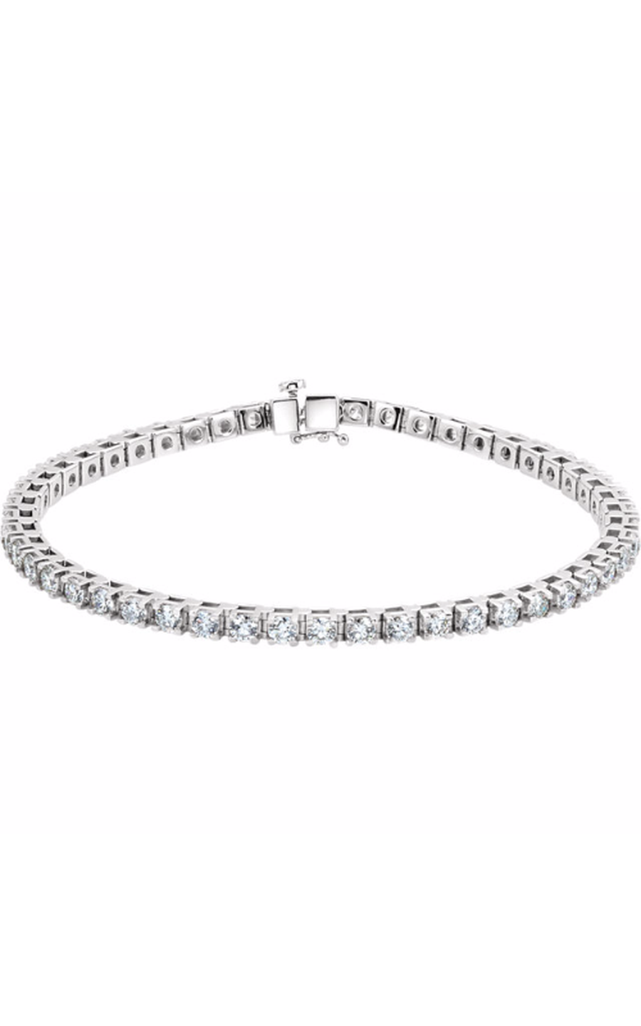 Stuller Diamond Bracelet 67520, Platinum, 4.50 ct