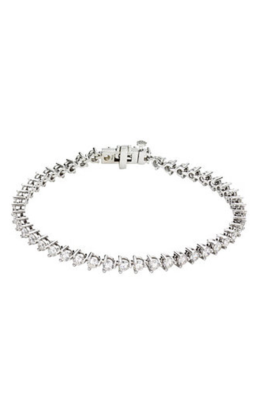 14K White Gold Diamond Bracelet