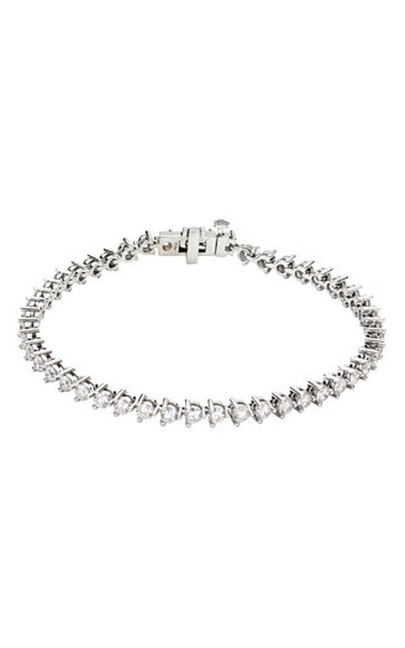 14K White Gold Diamond Bracelet