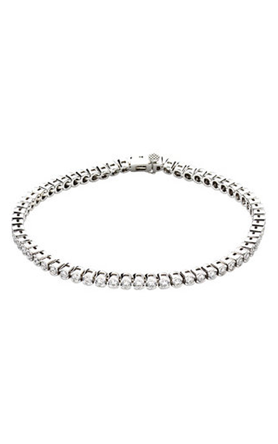 14K White Gold Diamond Bracelet
