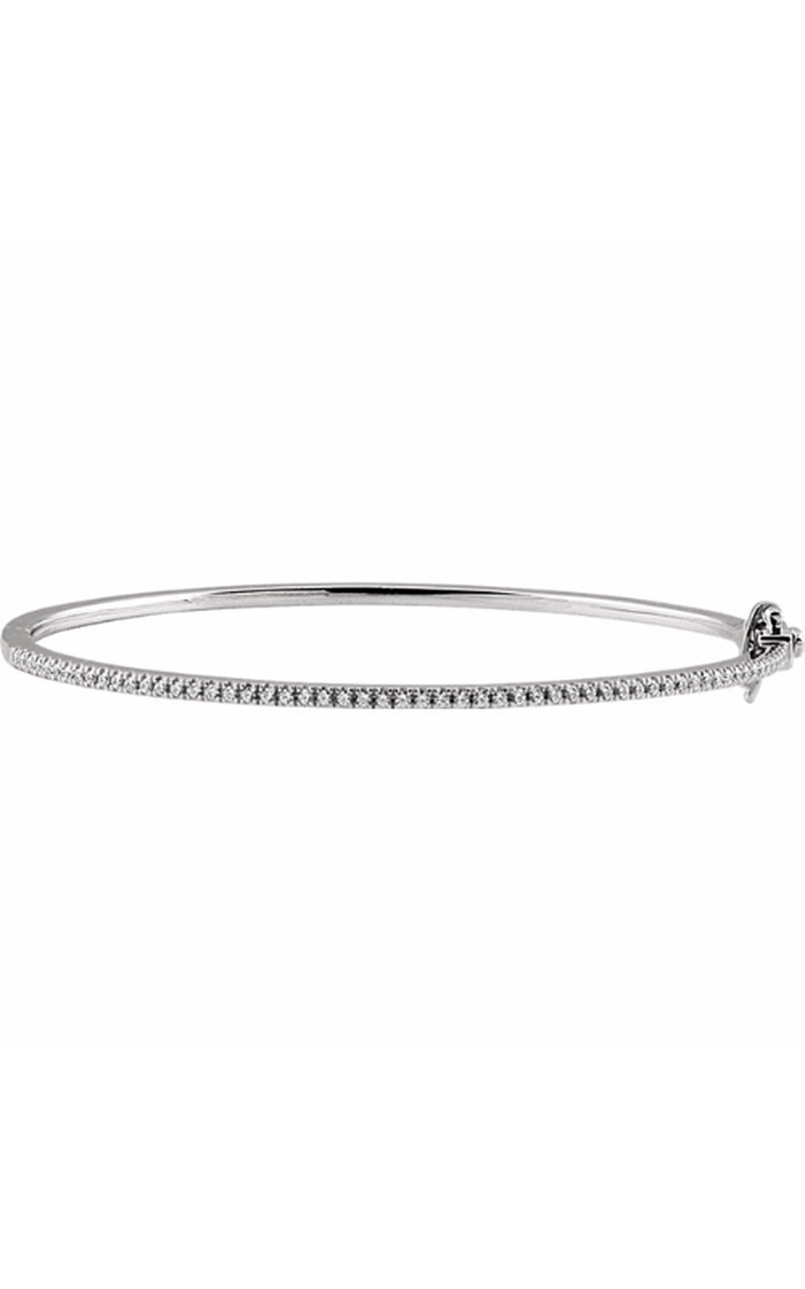 14K White Gold Diamond Bracelet