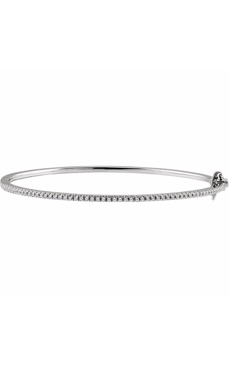 14K White Gold Diamond Bracelet