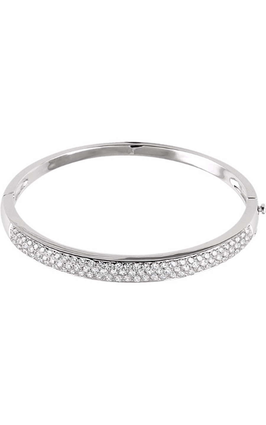 14K White Gold Diamond Bracelet
