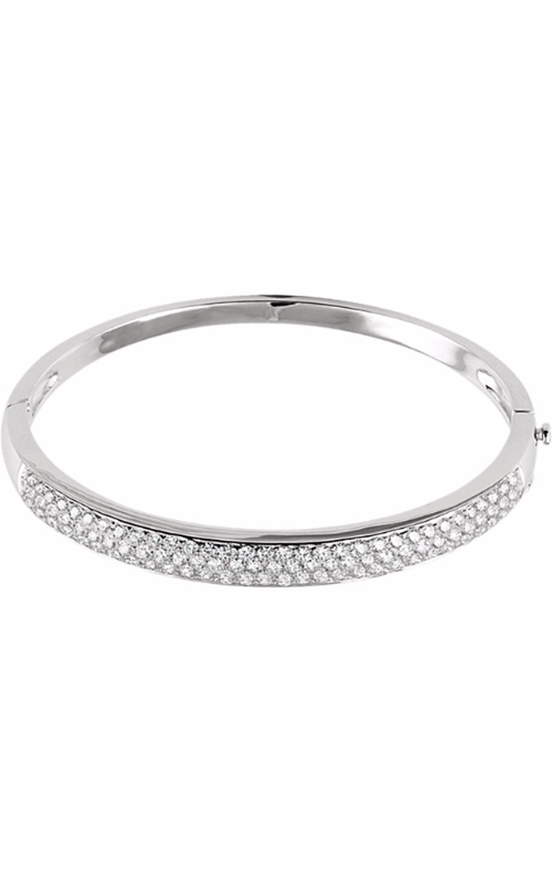 14K White Gold Diamond Bracelet