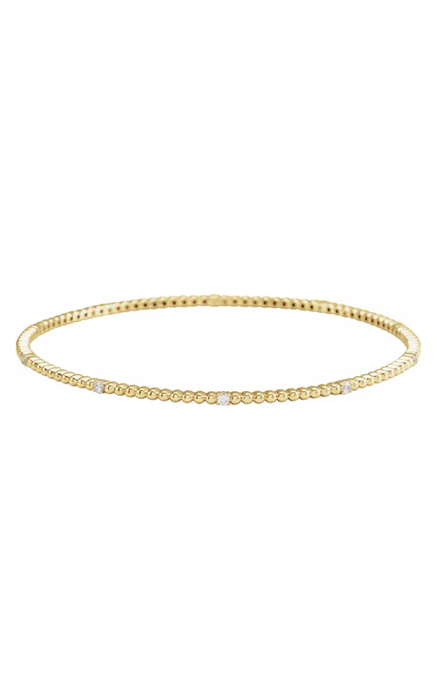 14K Yellow Gold Diamond Bracelet