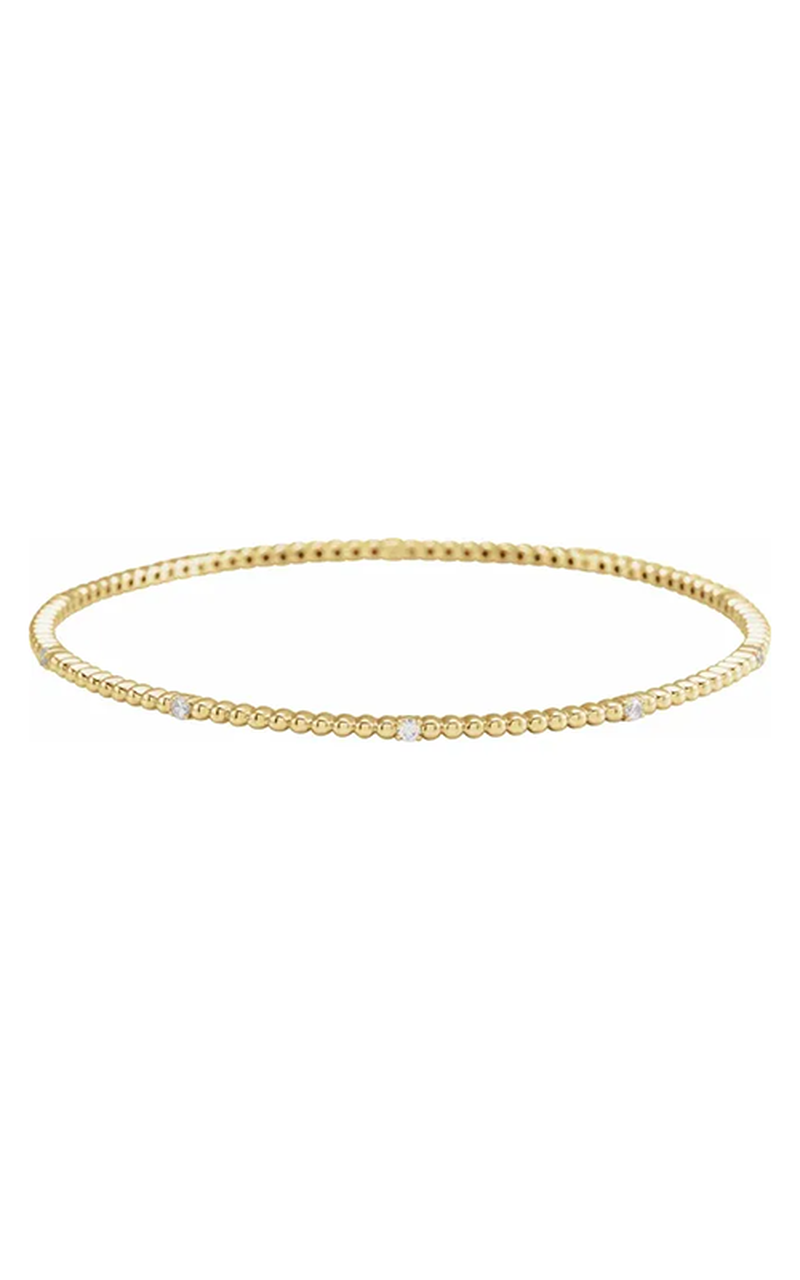 14K Yellow Gold Diamond Bracelet