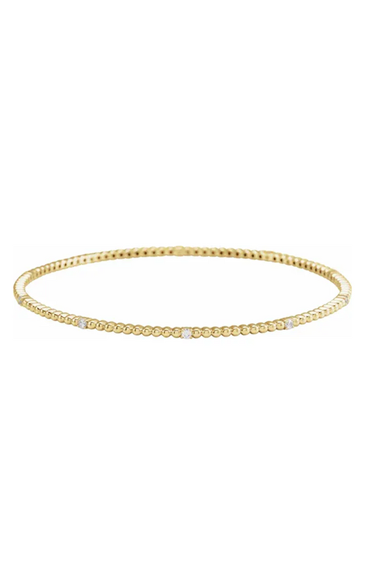 14K Yellow Gold Diamond Bracelet