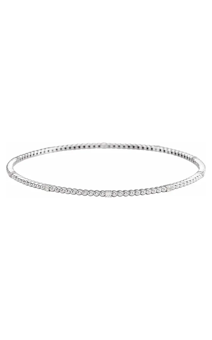 14K White Gold Diamond Bracelet