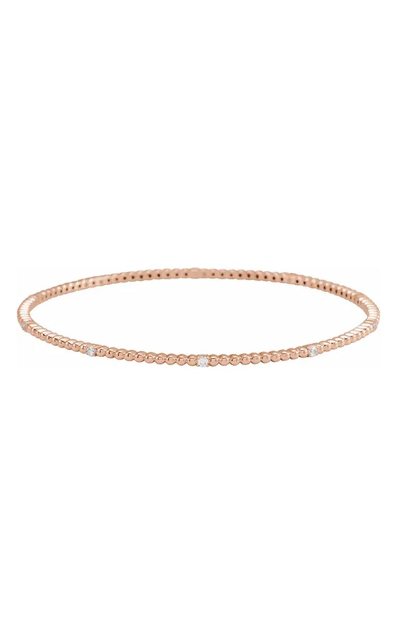 14K Rose Gold Diamond Bracelet