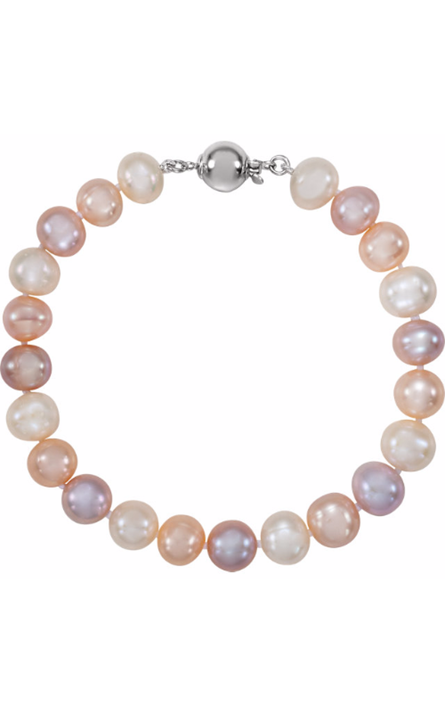 Stuller Pearl Bracelet 67630, Sterling Silver (925)