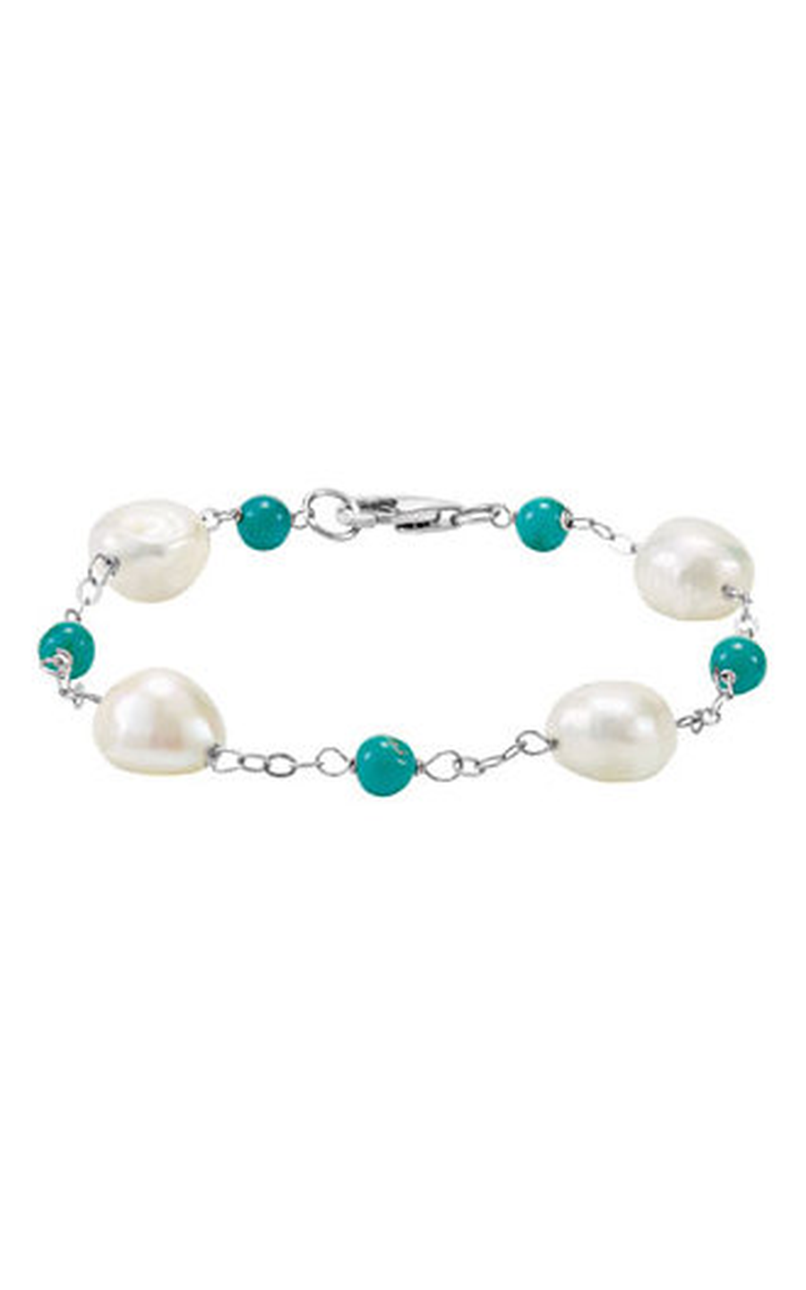 Stuller Pearl Bracelet 69344, Sterling Silver (925)