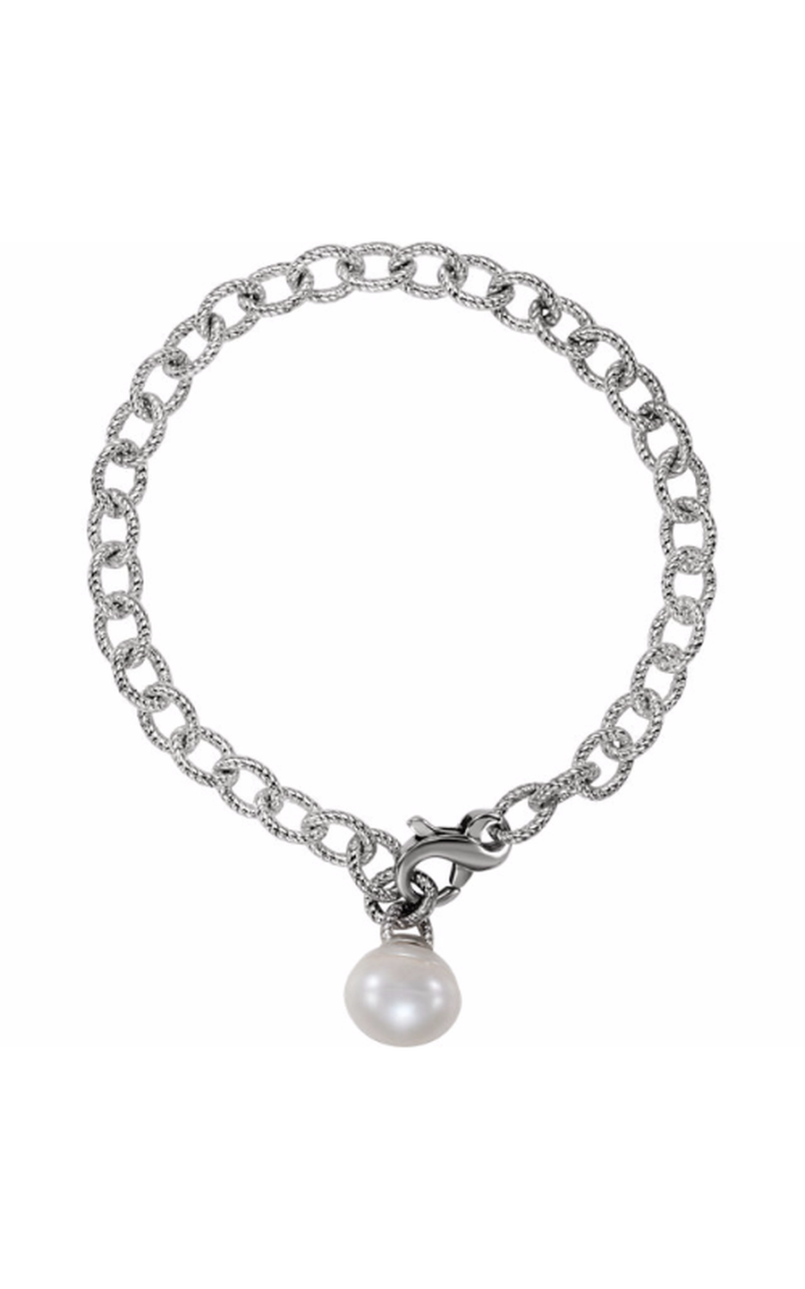Stuller Pearl Bracelet 68180, Sterling Silver (925)