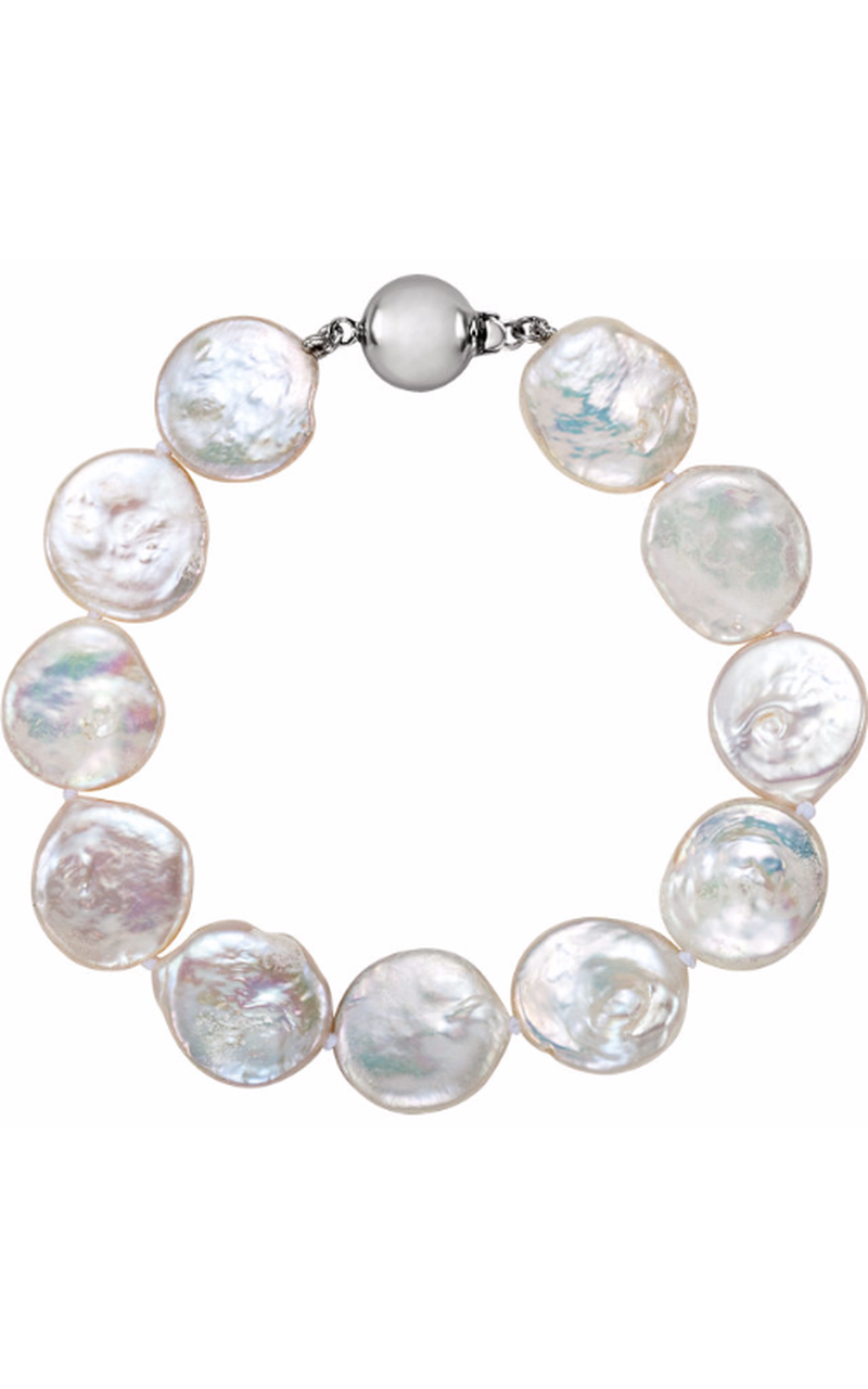 Sterling Silver (925) Pearl Bracelet