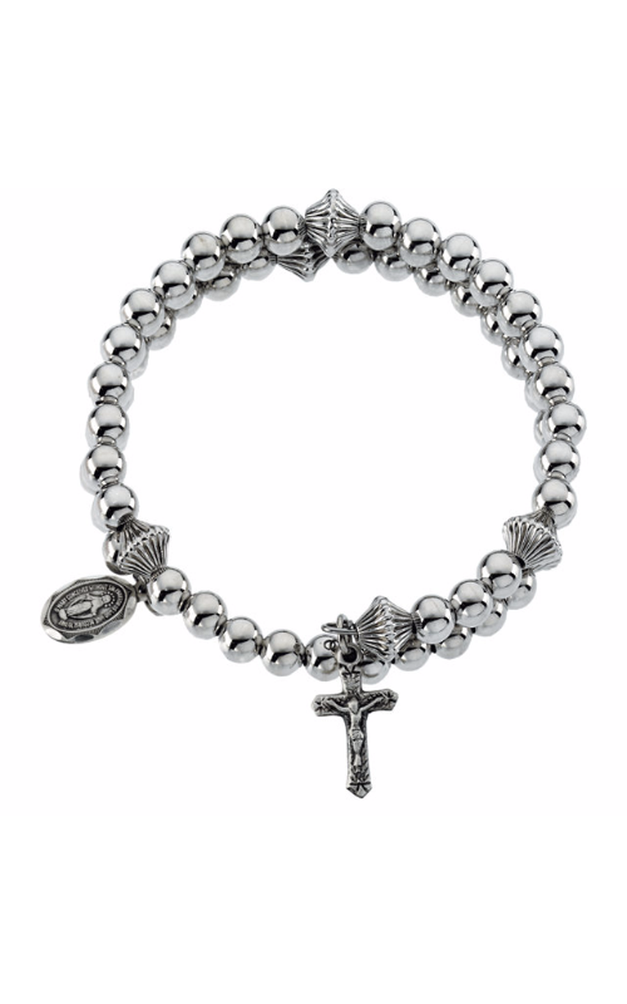Sterling Silver (925) Religious and Symbolic Bracelet