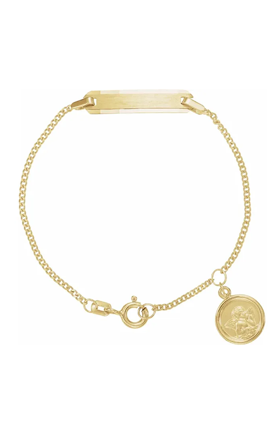 14K Yellow Gold Religious and Symbolic Bracelet