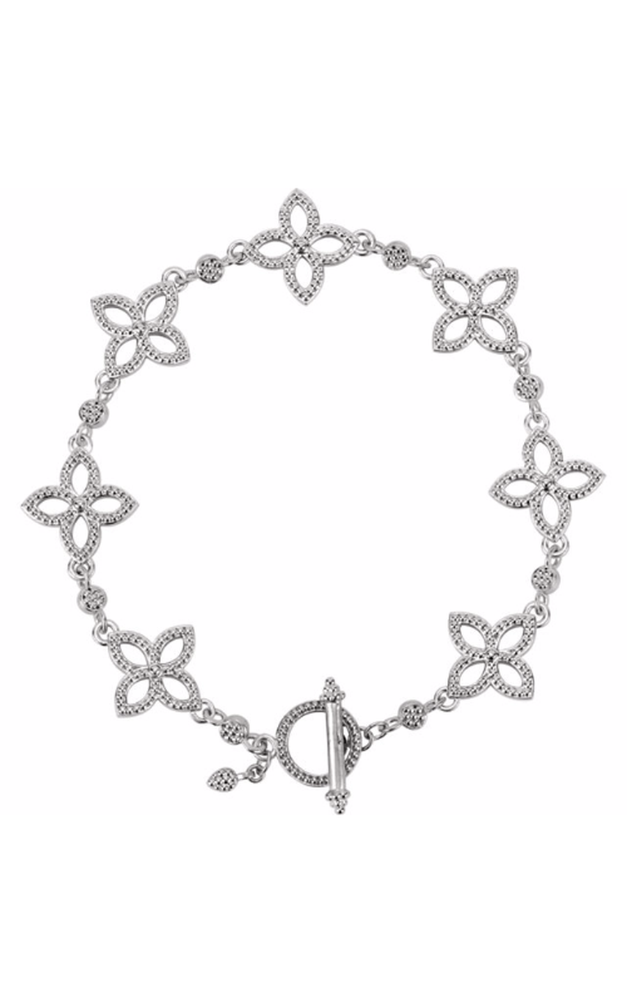 14K White Gold Metal Bracelet