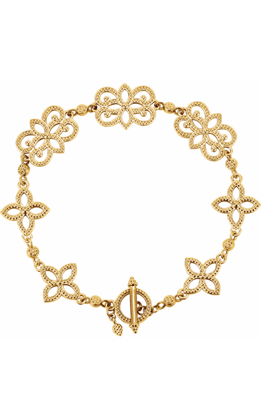 Stuller Metal Bracelets BRC752, 14K Yellow Gold