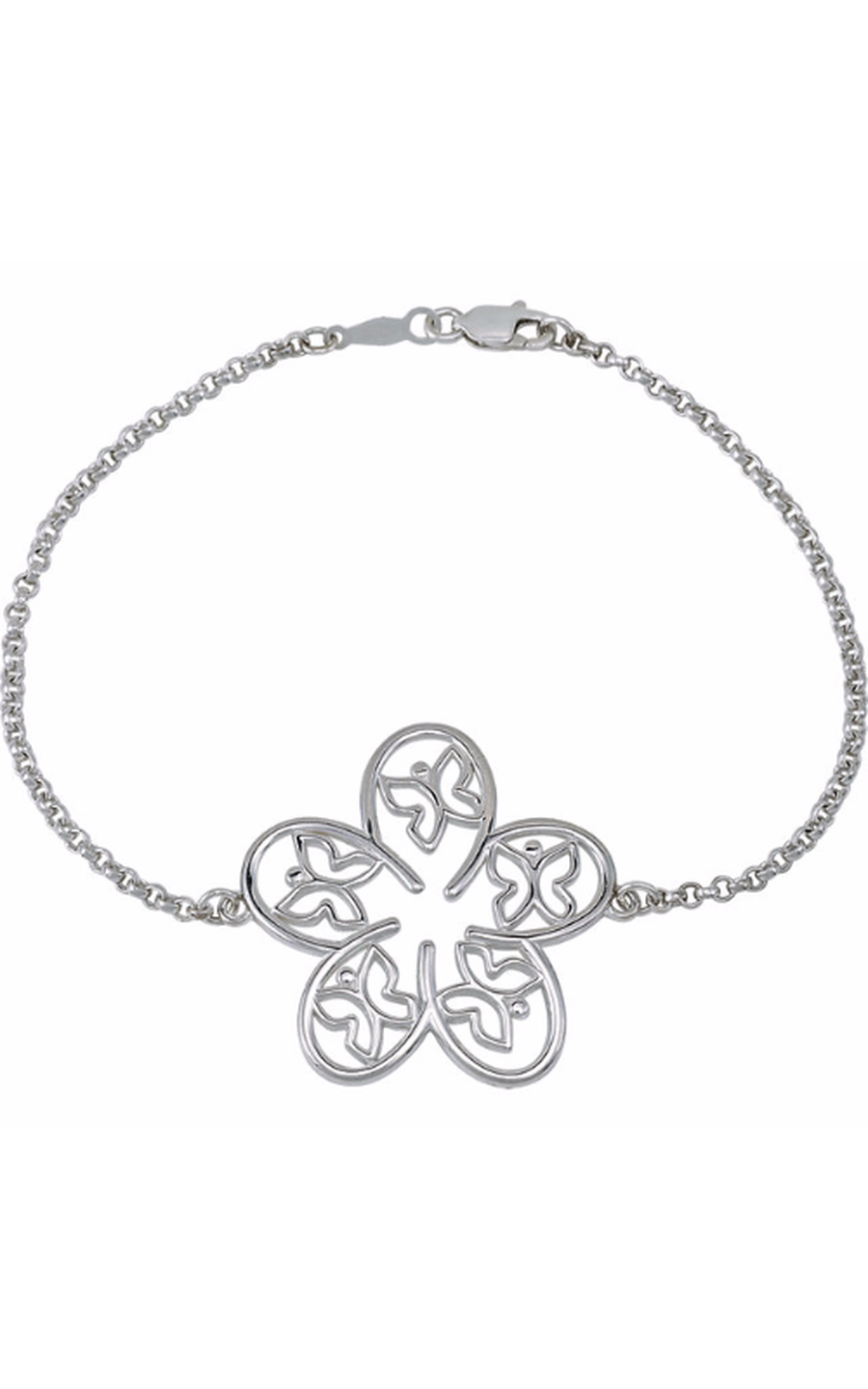 14K White Gold Metal Bracelet