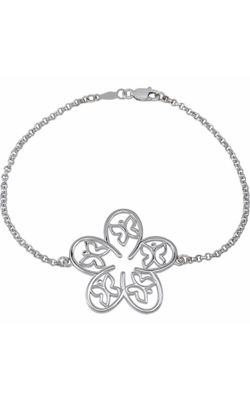 14K White Gold Metal Bracelet