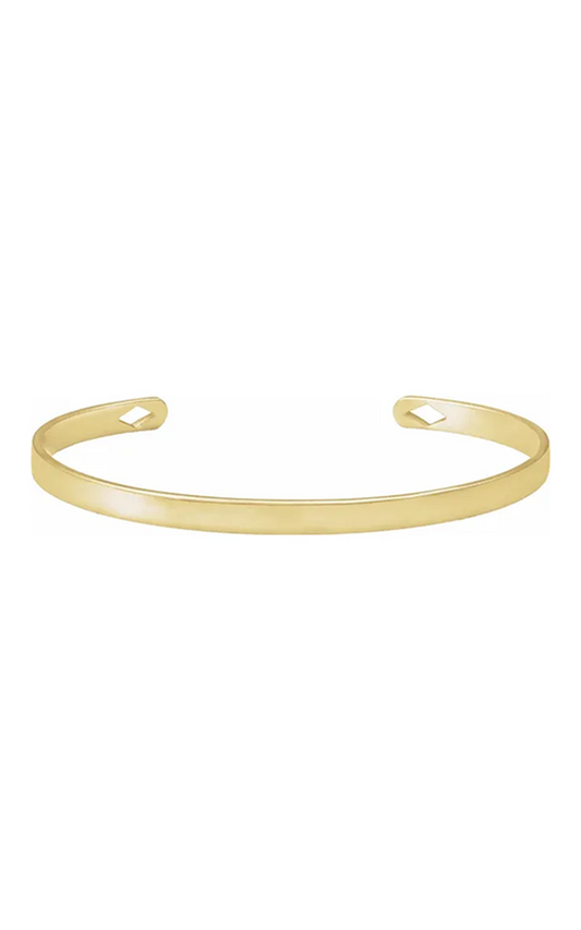 14K Yellow Gold Cuff Bracelet