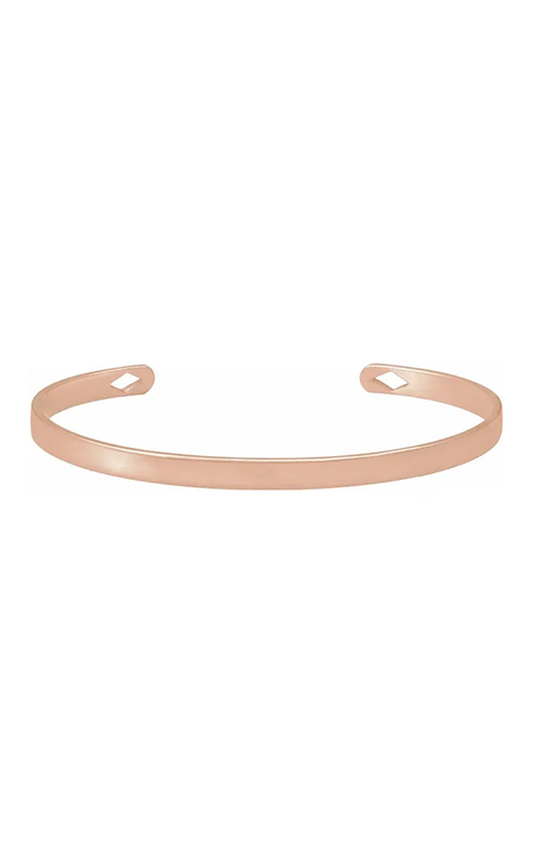 14K Rose Gold Cuff Bracelet