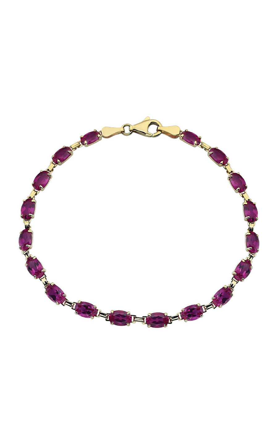 14K Yellow Gold Gemstone Bracelet