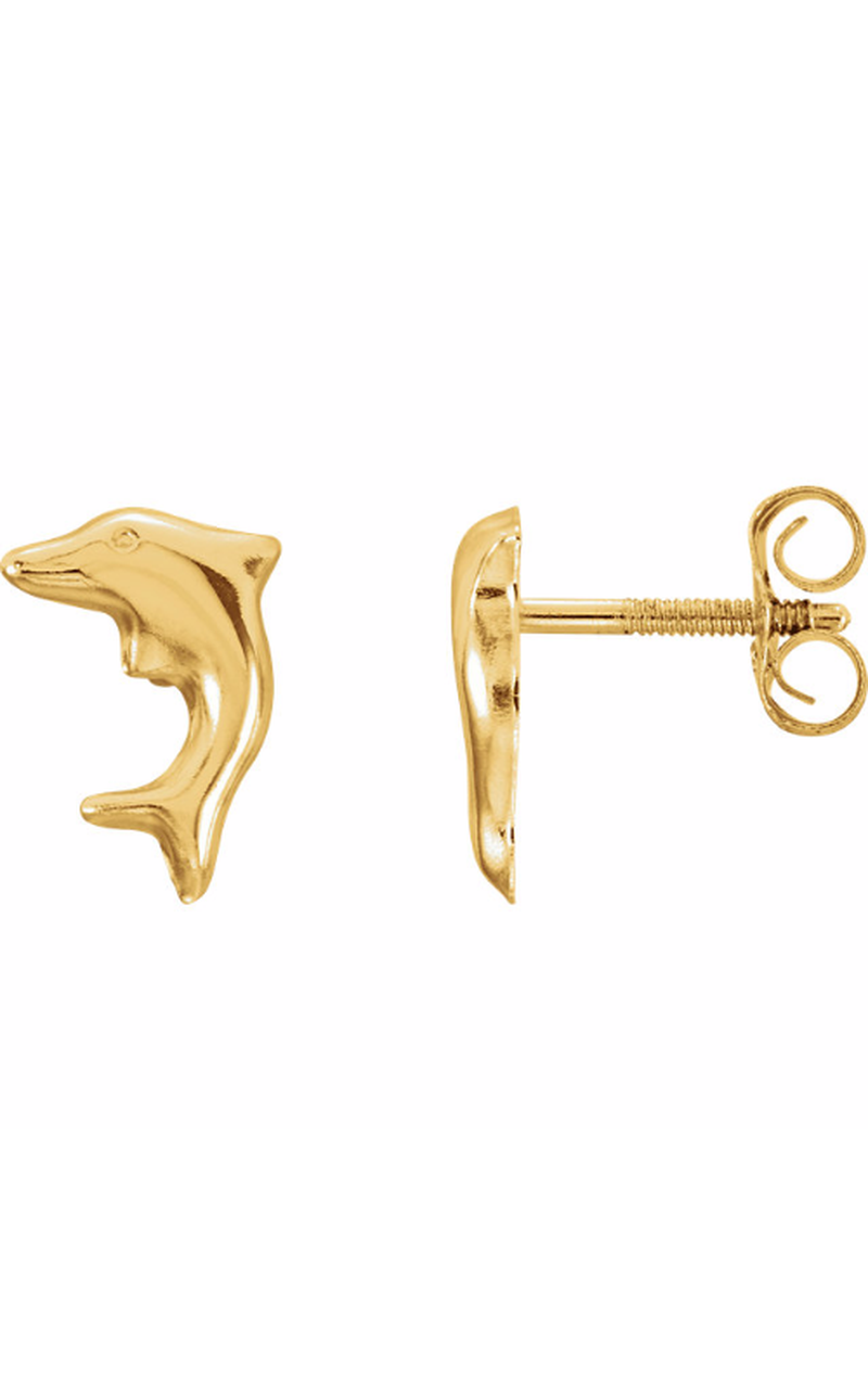 14K Yellow Gold Youth Earring
