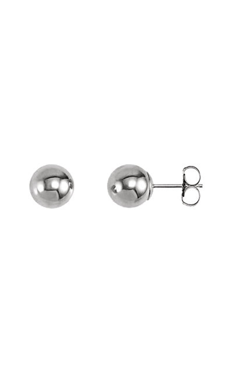 14K White Gold Metal Earring
