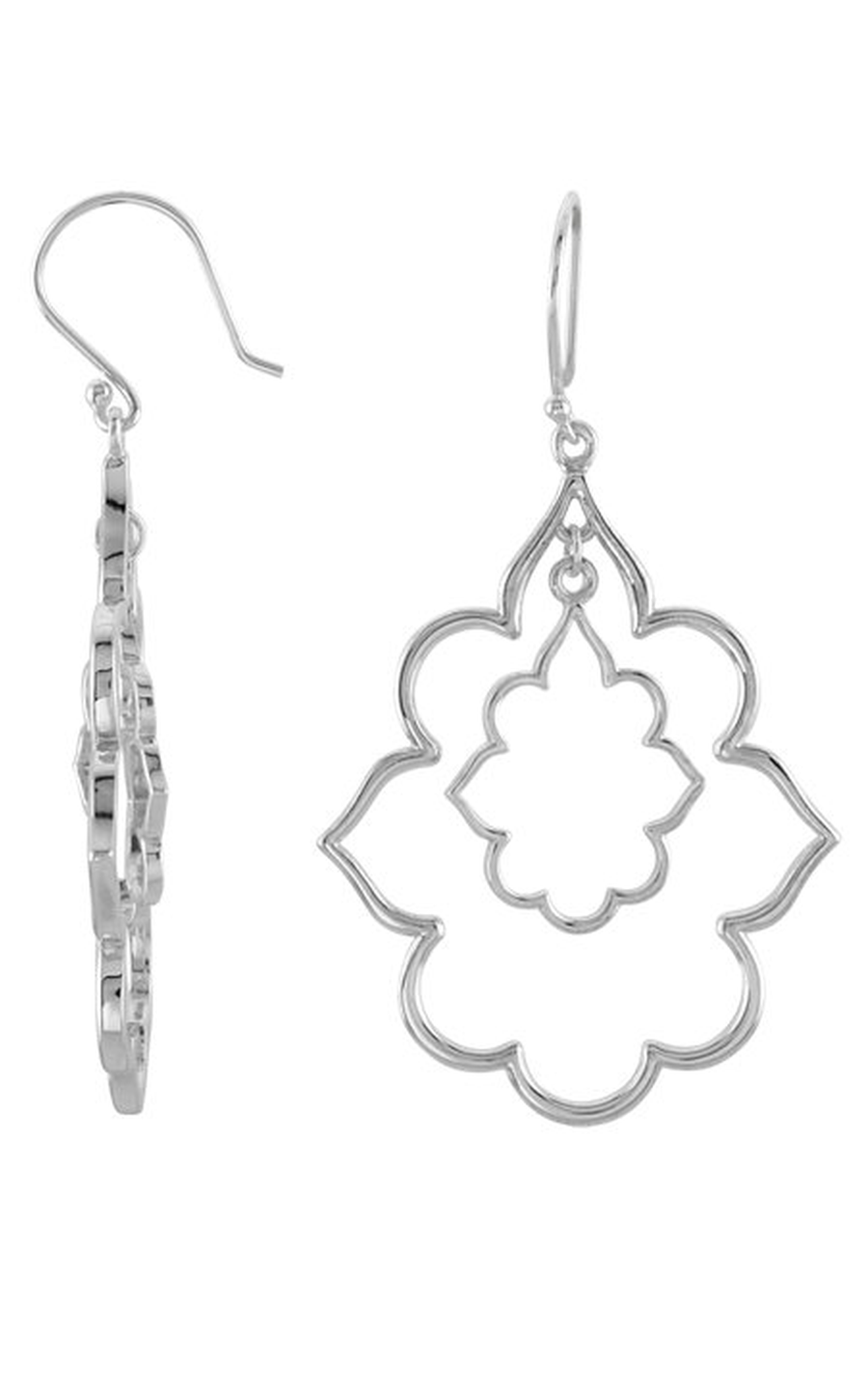 Sterling Silver (925) Metal and Drop Earring