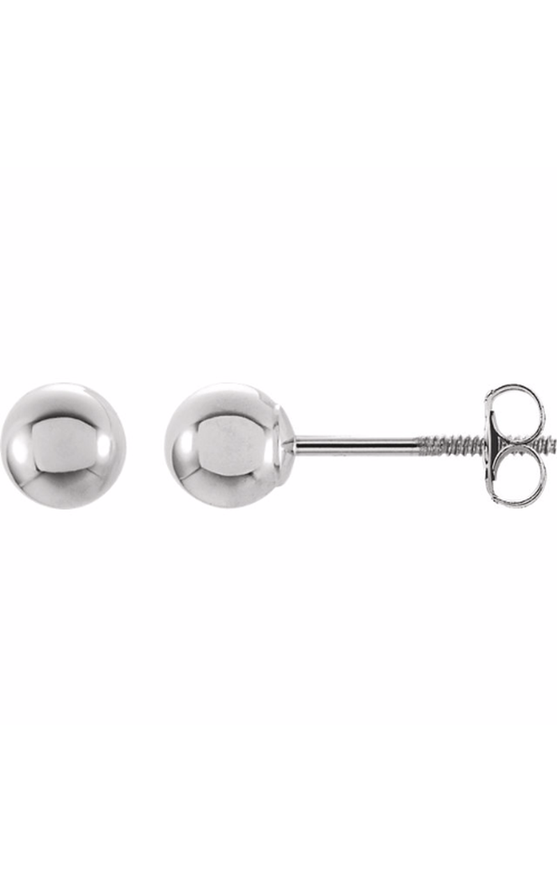 14K White Gold Metal Earring